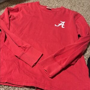 University of Alabama long-sleeve red t-shirt from Three Square (S) EUC!